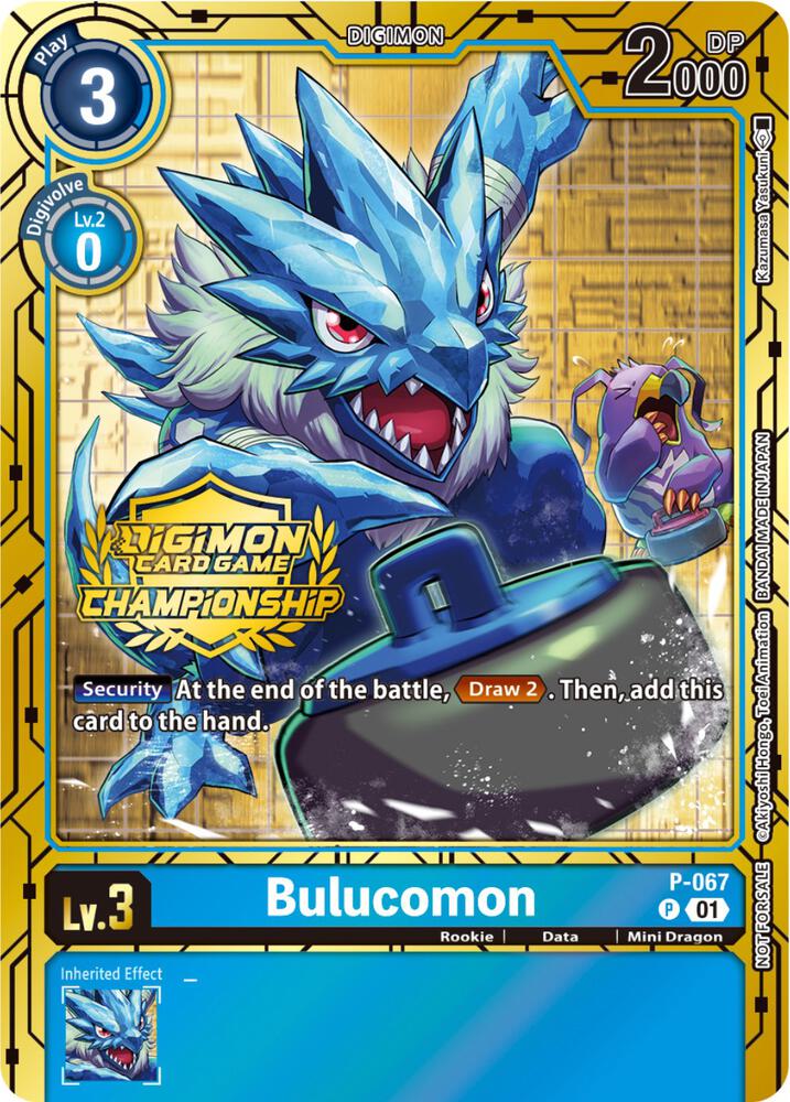 Bulucomon - P-067 (Championship 2023 Gold Card Set), Digimon Promotion Cards P-067 P
