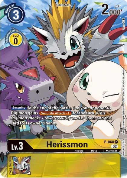 Herissmon - P-068 (Official Tournament Pack Vol.10), Digimon Promotion Cards P-068 P