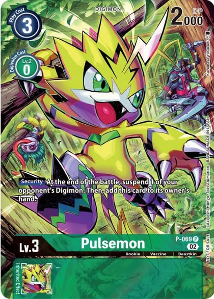 Pulsemon - P-069 (Official Tournament Pack Vol.10), Digimon Promotion Cards P-069 P