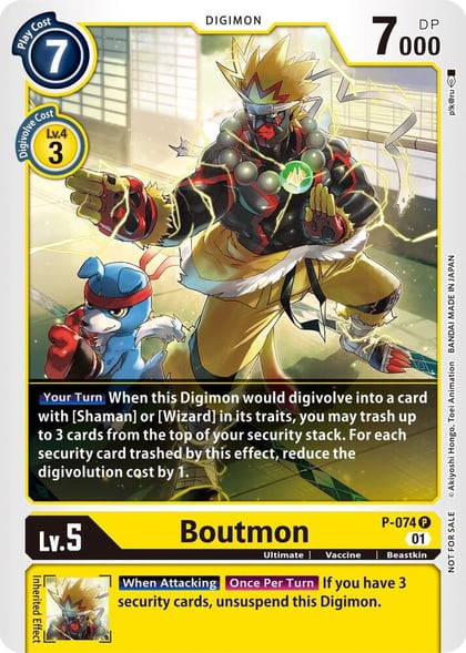 Boutmon, Digimon Promotion Cards P-074 P