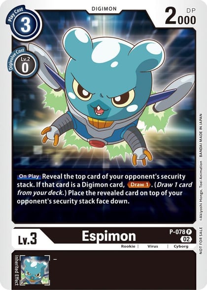 Espimon - P-078 (Versus Royal Knight Booster Pre-Release), Digimon Promotion Cards P-078