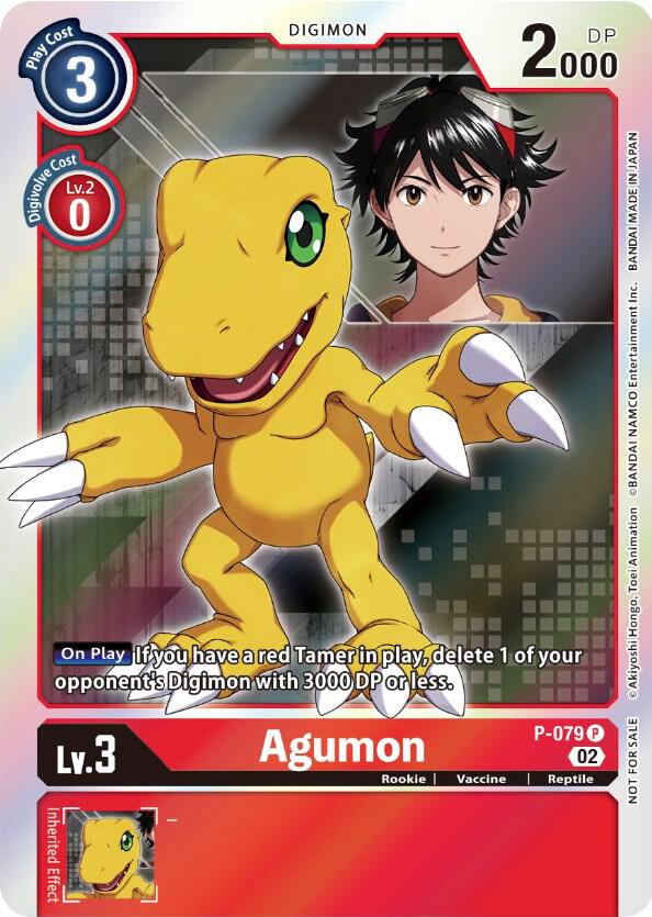 Agumon - P-079, Digimon Promotion Cards P-079 P