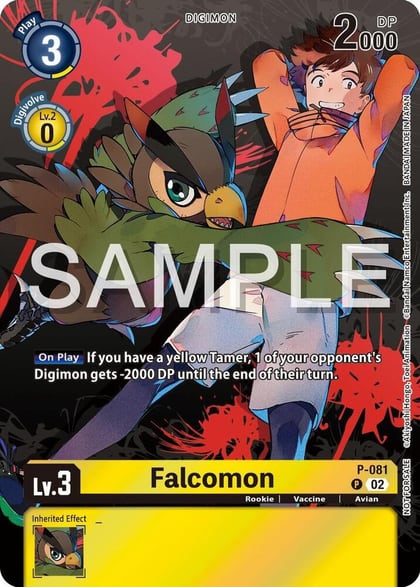 Falcomon - P-081 (Official Tournament Pack Vol.13), Digimon Promotion Cards P-081 P
