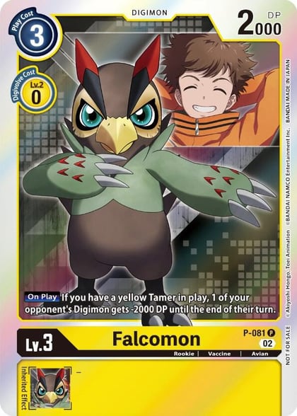 Falcomon - P-081, Digimon Promotion Cards P-081 P