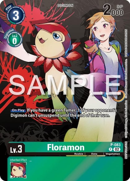 Floramon - P-083 (Official Tournament Pack Vol.13), Digimon Promotion Cards P-083 P