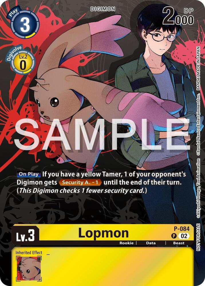 Lopmon - P-084 (Official Tournament Pack Vol.13), Digimon Promotion Cards P-084 P