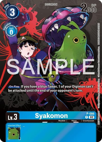 Syakomon - P-086 (Official Tournament Pack Vol.13), Digimon Promotion Cards P-086 P