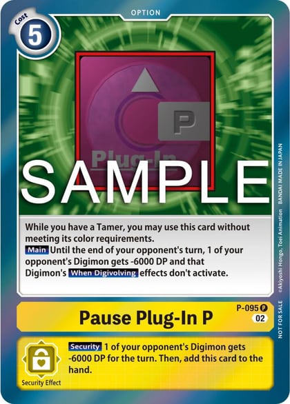Pause Plug-In P - P-095 (3rd Anniversary Update Pack), Digimon Promotion Cards P-095 P