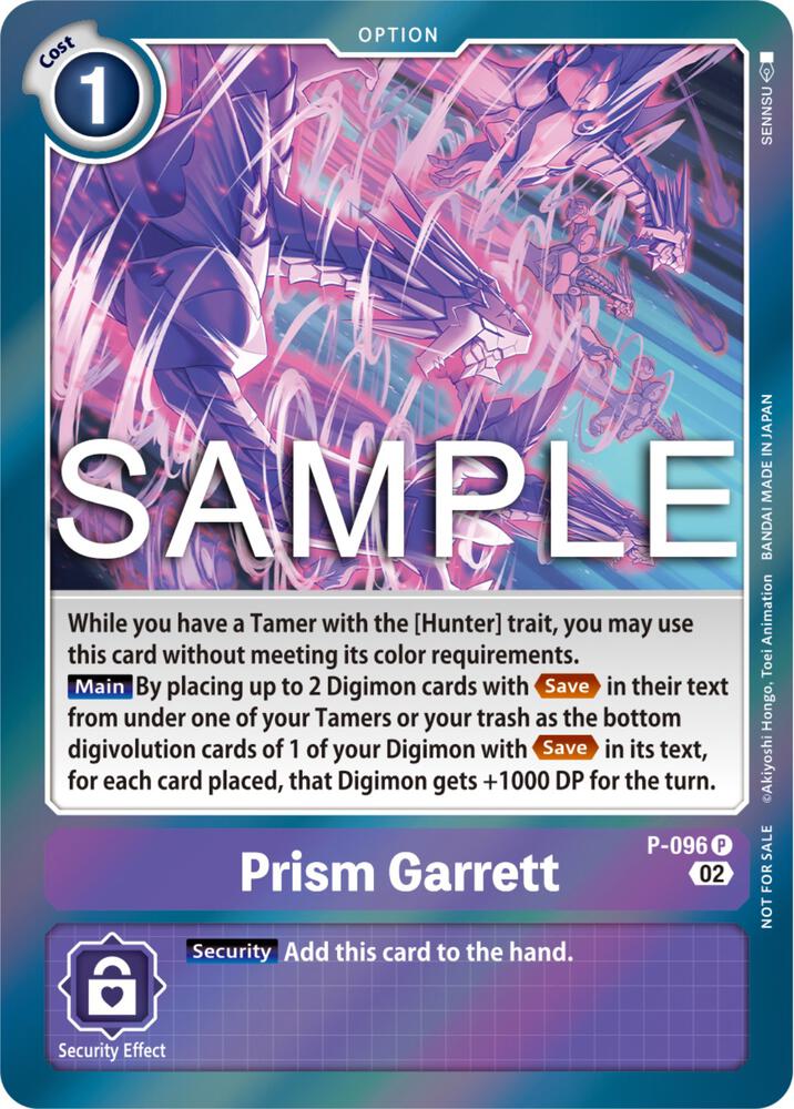 Prism Garrett - P-096 (3rd Anniversary Update Pack), Digimon Promotion Cards P-096 P