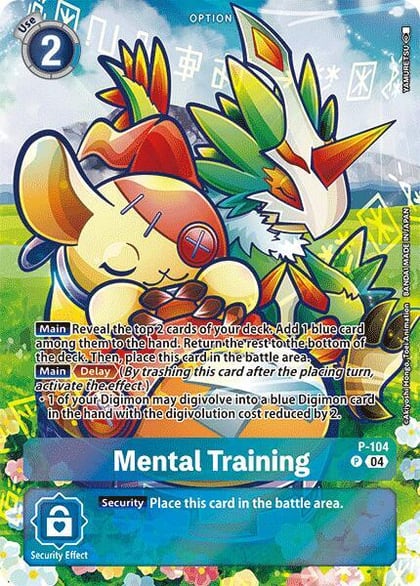 Mental Training (Starter Deck 18 Exclusive), Digimon Promotion Cards P-104 P
