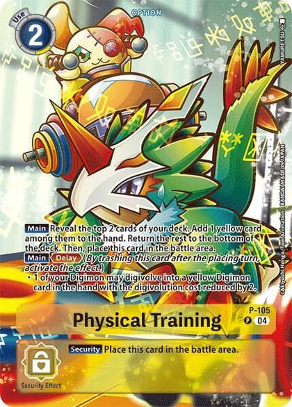 Physical Training (Starter Deck 18 Exclusive), Digimon Promotion Cards P-105 P