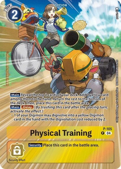 Physical Training (Starter Deck 19 Exclusive), Digimon Promotion Cards P-105 P