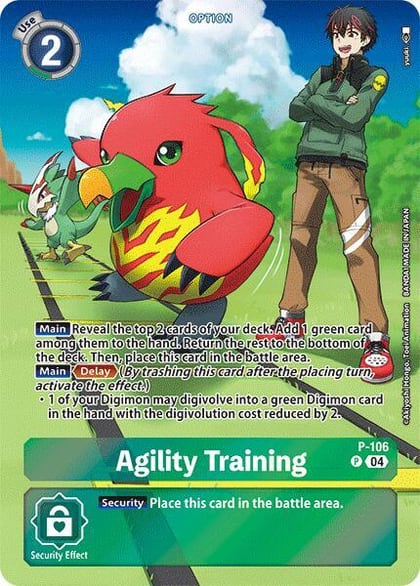 Agility Training (Starter Deck 18 Exclusive), Digimon Promotion Cards P-106 P