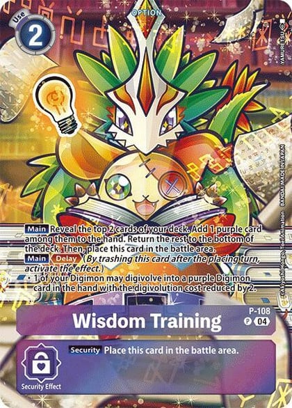 Wisdom Training (Starter Deck 18 Exclusive), Digimon Promotion Cards P-108 P