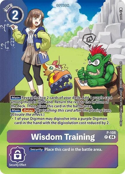 Wisdom Training (Starter Deck 19 Exclusive), Digimon Promotion Cards P-108 P