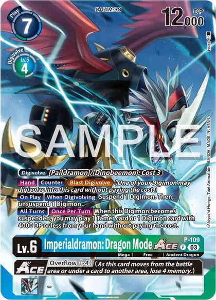 Imperialdramon: Dragon Mode ACE - P-109 (Digimon Adventure 02: The Beginning Set), Digimon Promotion Cards P-109 P