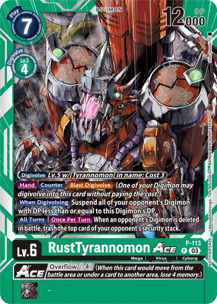 RustTyrannomon ACE - P-113 (3rd Anniversary Survey Pack), Digimon Promotion Cards P-113 P