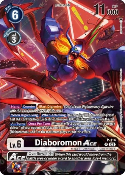 Diaboromon ACE - P-114 (Tamer Goods Set Diaboromon), Digimon Promotion Cards P-114 P
