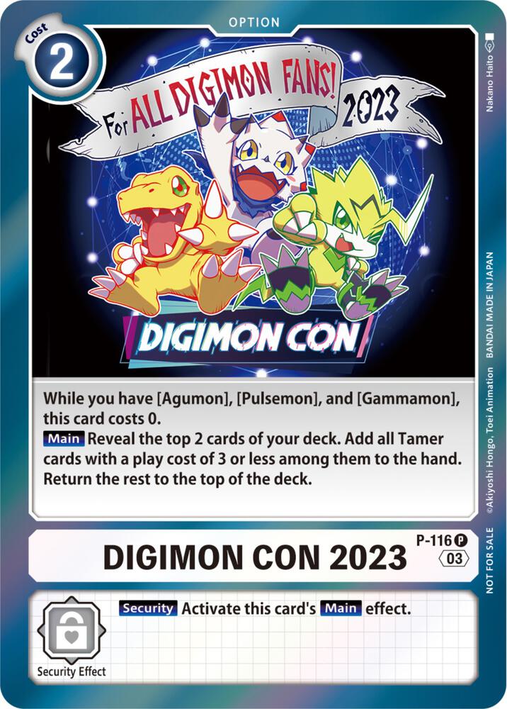 Digimon Con 2023 (Official Tournament Pack Vol.11), Digimon Promotion Cards P-116 P