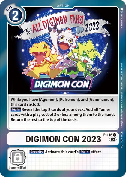 Digimon Con 2023 (Official Tournament Pack Vol.11), Digimon Promotion Cards P-116 P