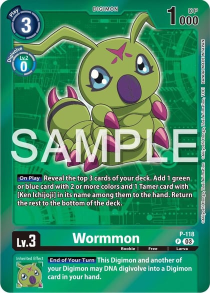 Wormmon - P-118 (Digimon Adventure Box 2024), Digimon Promotion Cards P-118 P