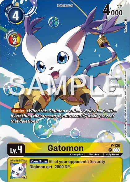 Gatomon - P-120 (Digimon Adventure 02: The Beginning Set), Digimon Promotion Cards P-120 P