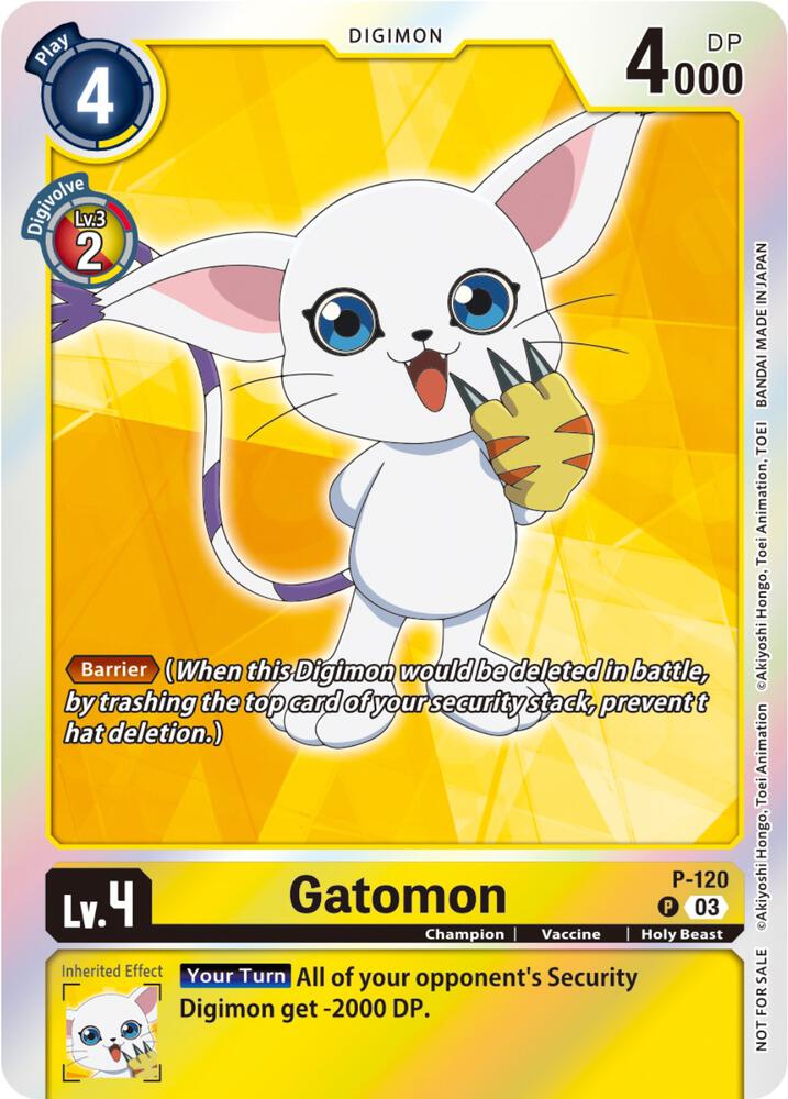 Gatomon - P-120 (Tamer Party Pack -The Beginning- Ver. 2.0), Digimon Promotion Cards P-120 P
