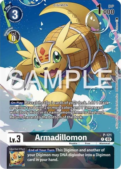 Armadillomon - P-121 (Digimon Adventure 02: The Beginning Set), Digimon Promotion Cards P-121 P
