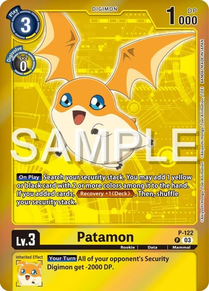 Patamon - P-122 (Digimon Adventure Box 2024), Digimon Promotion Cards P-122 P