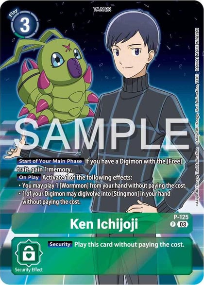 Ken Ichijoji - P-125 (Digimon Adventure 02: The Beginning Set), Digimon Promotion Cards P-125 P