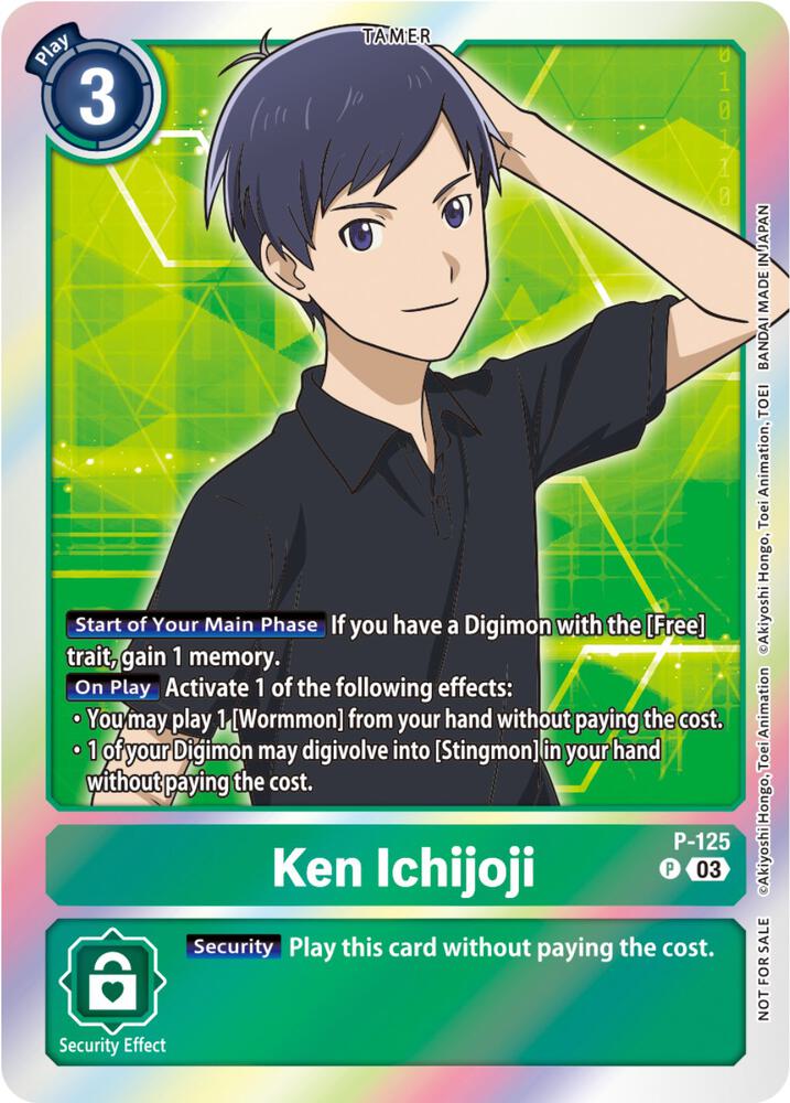 Ken Ichijoji - P-125 (Tamer Party Pack -The Beginning- Ver. 2.0), Digimon Promotion Cards P-125 P