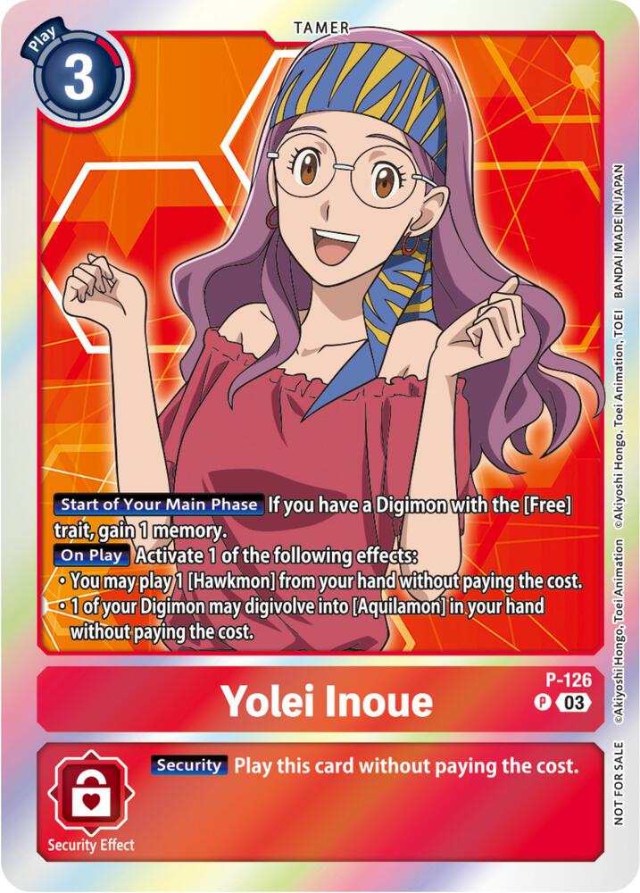 Yolei Inoue - P-126 (Tamer Party Pack -The Beginning- Ver. 2.0), Digimon Promotion Cards P-126 P