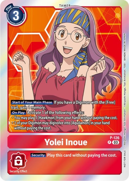 Yolei Inoue - P-126 (Tamer Party Pack -The Beginning- Ver. 2.0), Digimon Promotion Cards P-126 P