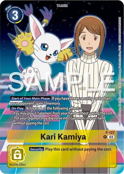 Kari Kamiya - P-127 (Digimon Adventure 02: The Beginning Set), Digimon Promotion Cards P-127 P