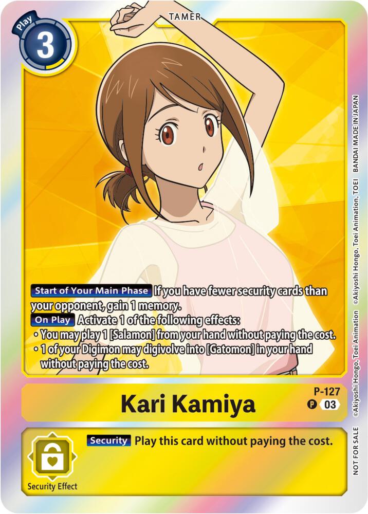 Kari Kamiya - P-127 (Tamer Party Pack -The Beginning- Ver. 2.0), Digimon Promotion Cards P-127 P