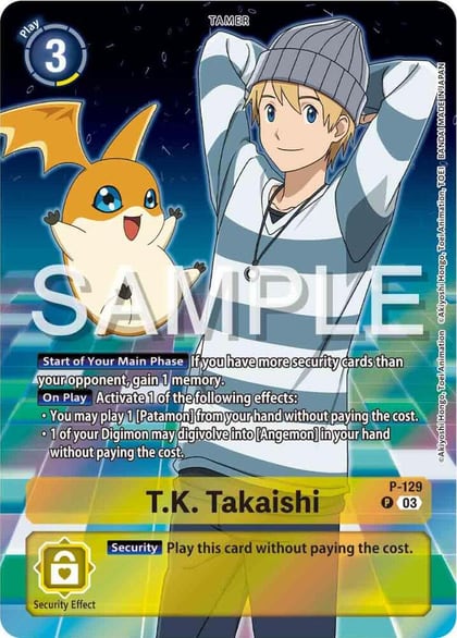 T.K. Takaishi - P-129 (Digimon Adventure 02: The Beginning Set), Digimon Promotion Cards P-129 P