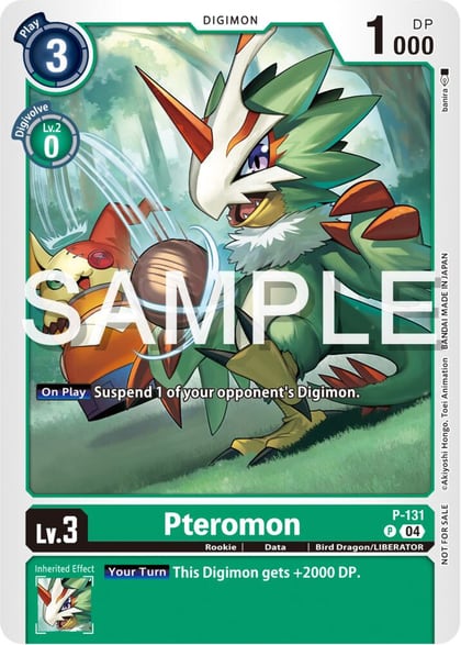 Pteromon (Digimon Liberator Promotion Pack), Digimon Promotion Cards P-131 P
