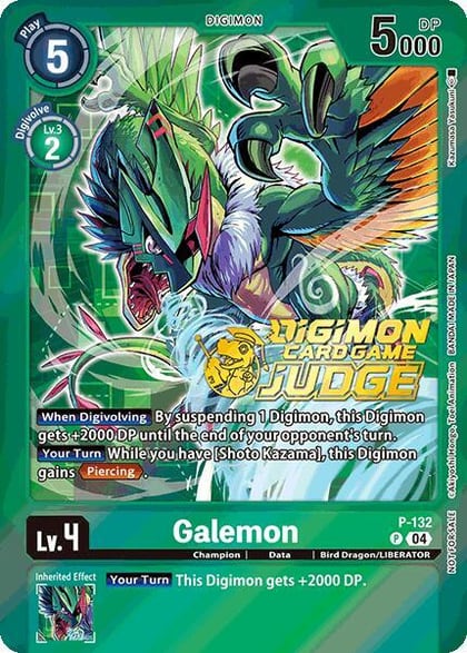 Galemon (Judge Pack 2025 Wave 1), Digimon Promotion Cards P-132 P