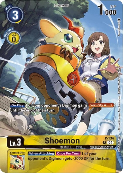 Shoemon (Digimon Liberator Promotion) (Textured), Digimon Promotion Cards P-134 P