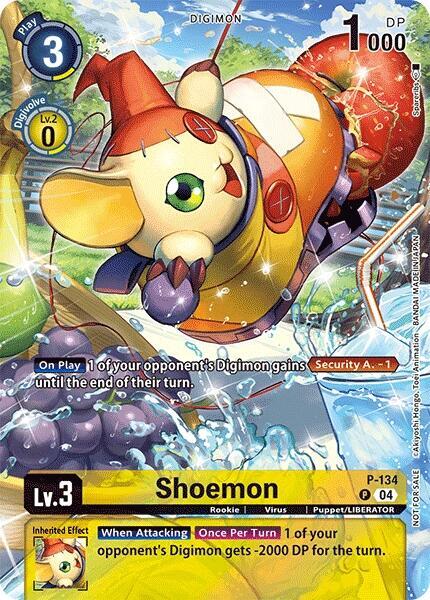 Shoemon (Digimon Liberator D-Storage Set), Digimon Promotion Cards P-134 P