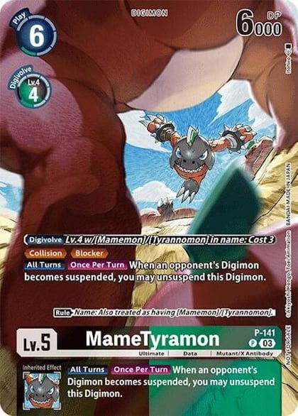 MameTyramon (Update Pack 2024), Digimon Promotion Cards P-141 P