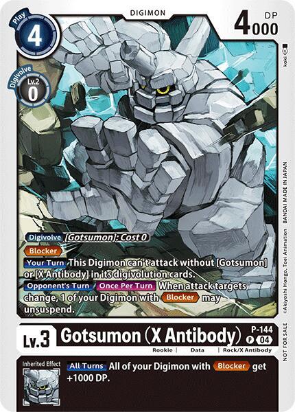 Gotsumon (X Antibody) - P-144 (Store Tournament 2024 Jul. - Sep. Participation Pack), Digimon Promotion Cards P-144 P