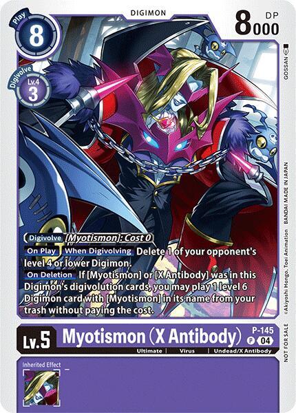 Myotismon (X Antibody) - P-145 (Store Tournament 2024 Jul. - Sep. Participation Pack), Digimon Promotion Cards P-145 P