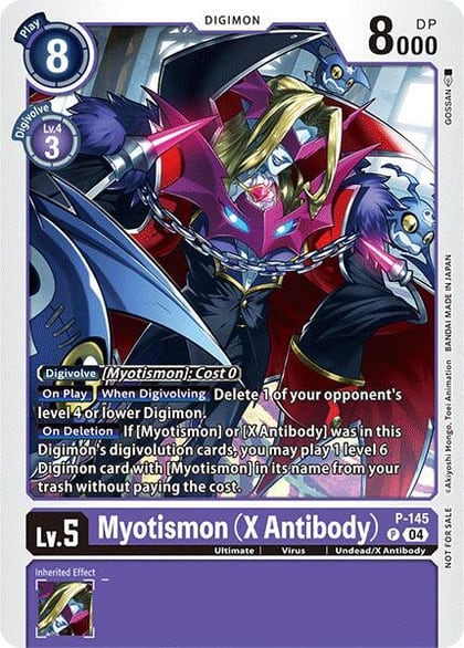 Myotismon (X Antibody) - P-145 (Store Tournament 2024 Jul. - Sep. Participation Pack), Digimon Promotion Cards P-145 P