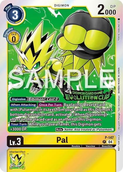 Pal - P-147 (2024 Evolution Cup), Digimon Promotion Cards P-147 P