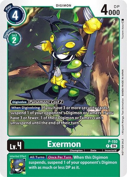 Exermon - P-150 (Store Tournament 2024 Jul. - Sep. Participation Pack), Digimon Promotion Cards P-150 P
