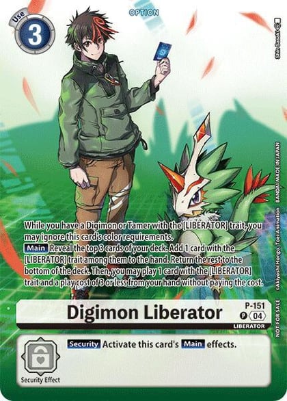 Digimon Liberator - P-151 (Legend Pack 2024), Digimon Promotion Cards P-151 P