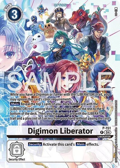 Digimon Liberator - P-151 (Digimon Liberator Debuggers Set), Digimon Promotion Cards P-151 P