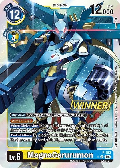 MagnaGarurumon (Store Tournament 2024 Oct. - Dec. Winner Pack), Digimon Promotion Cards P-153 P