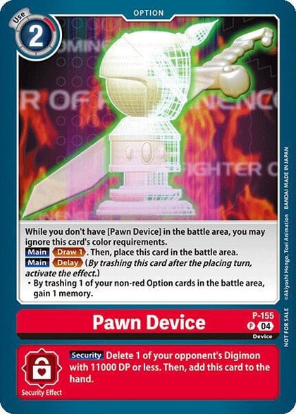 Pawn Device (Store Tournament 2024 Oct. - Dec. Participation Pack), Digimon Promotion Cards P-155 P